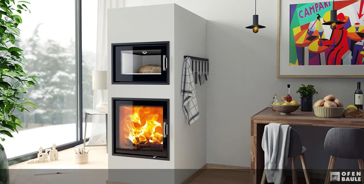 Kamin mit Backfach